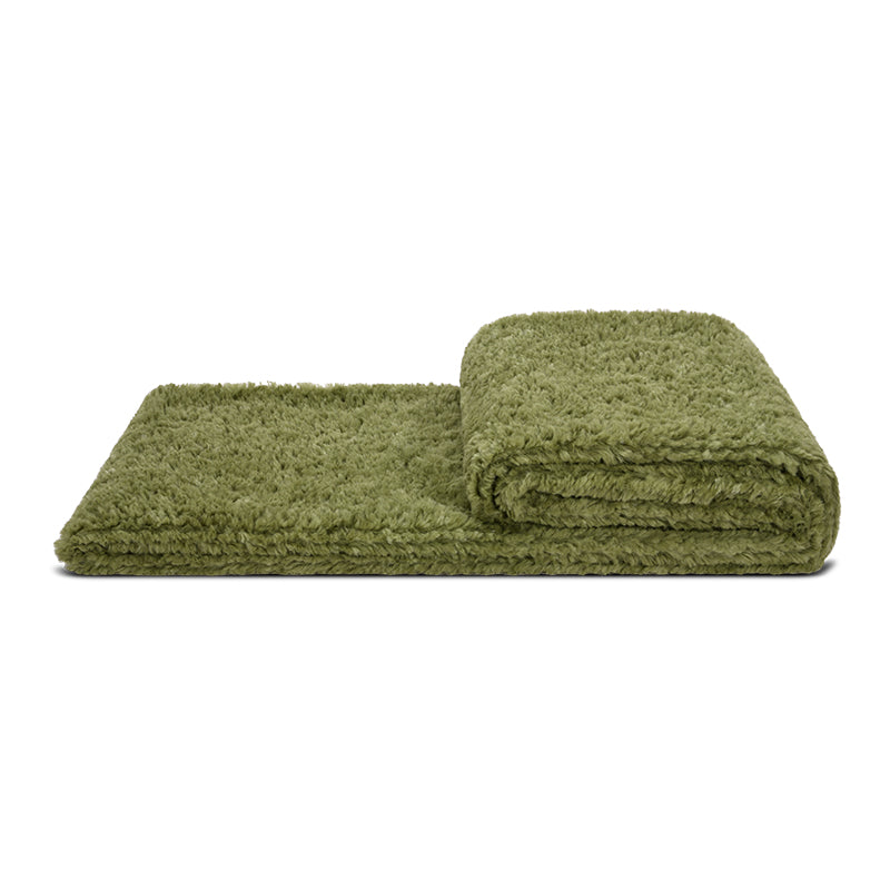 Olive Green Decorative Throw