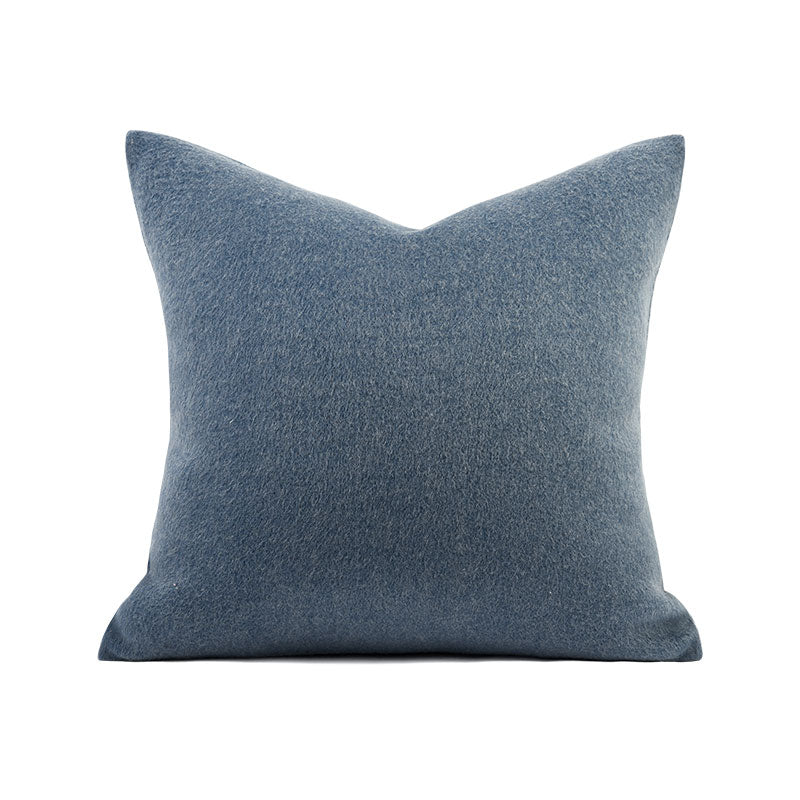 18x18in Blue Embroidery Abstract Design Pillow