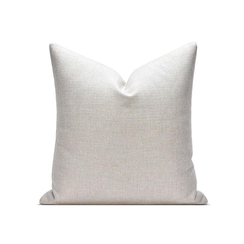 18x18in White and Blue Plaid Square Pillow