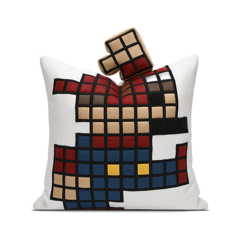 18x18in Colored Blocks Pillow