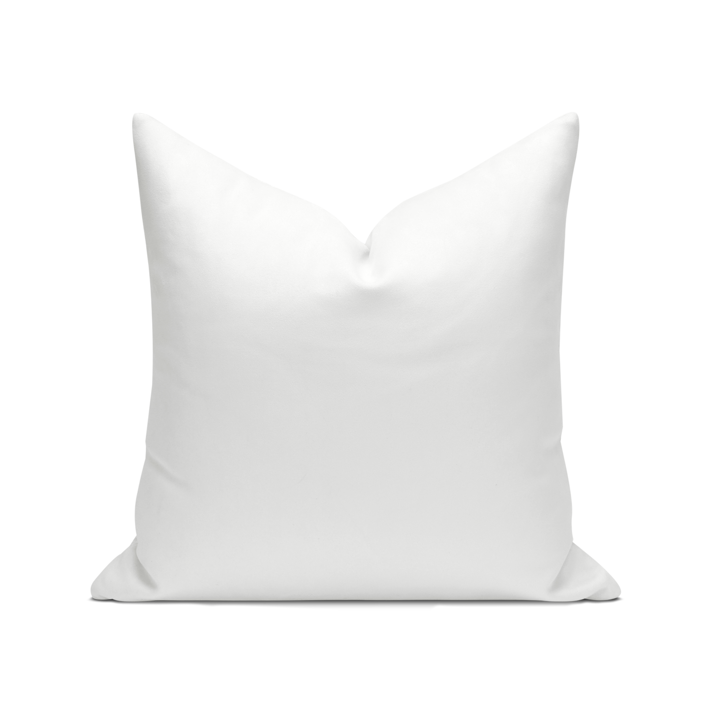 18x18in White Elegant Decorative Pillow