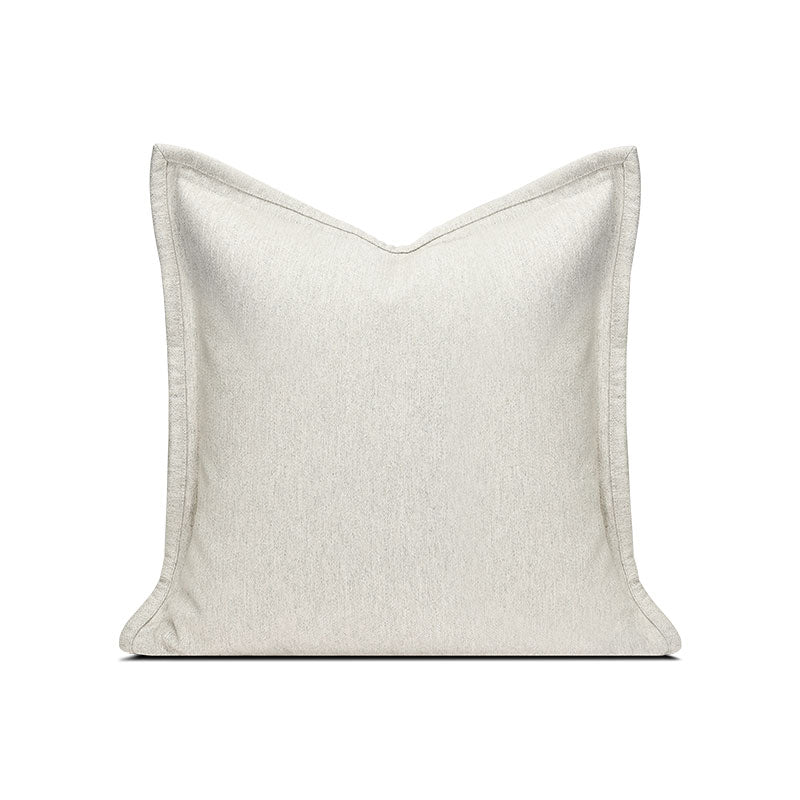 18x18in Beige and Black Minimalist Pillow