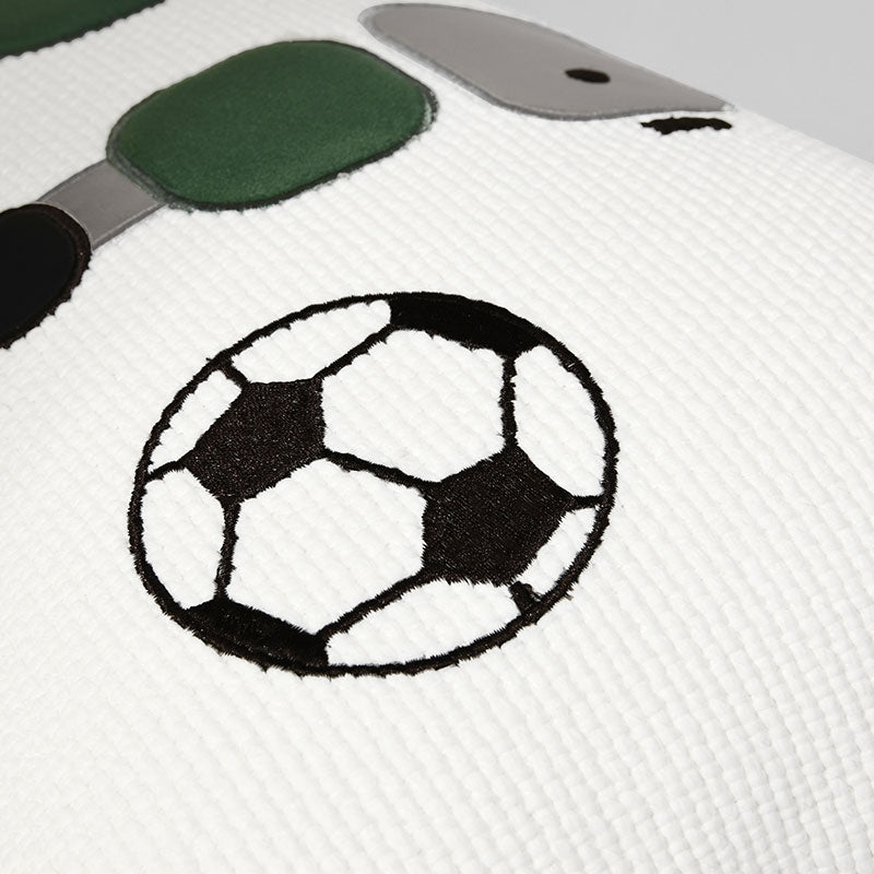 12x20in White Soccer Pillow