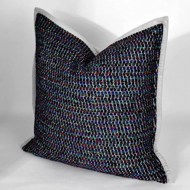 18x18in Blue Abstract Pattern Pillow