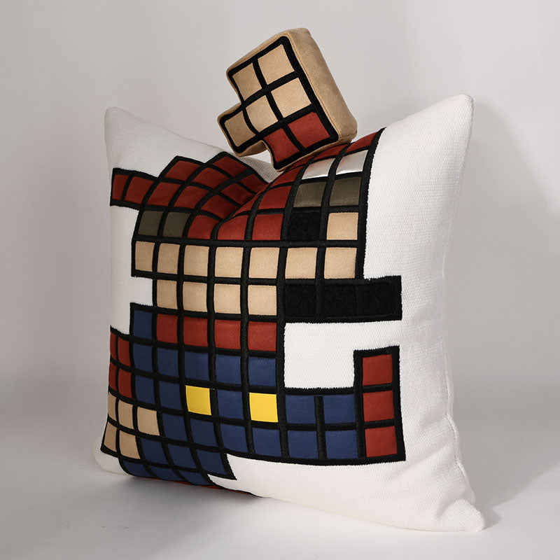 18x18in Colored Blocks Pillow