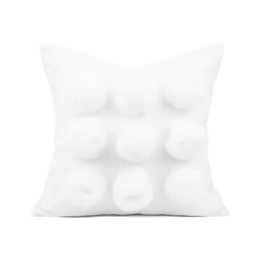 18x18in White Cloud-Like Pillow