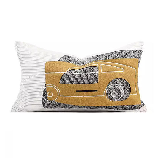 12x20in Automobile Themed Decorative Pillow