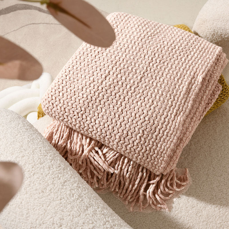 Pink Decorative Throw